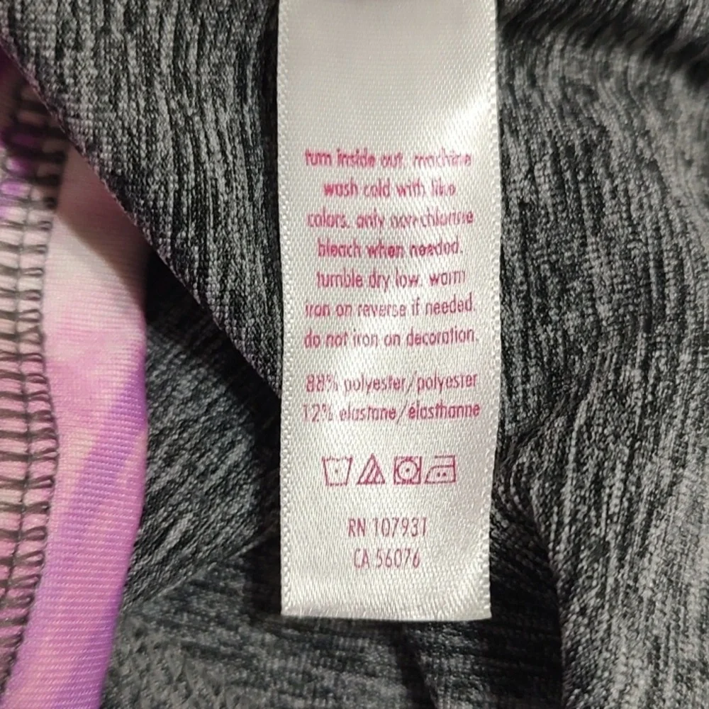 Justice Lavender And Gray Zip Up Jacket Size 16